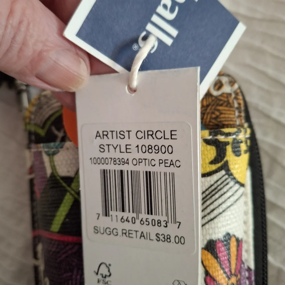 Sakroots Peace Motif Cell Phone Crossbody Wallet - Picture 3 of 3